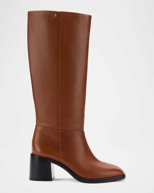 Ricky Leather Knee Boots